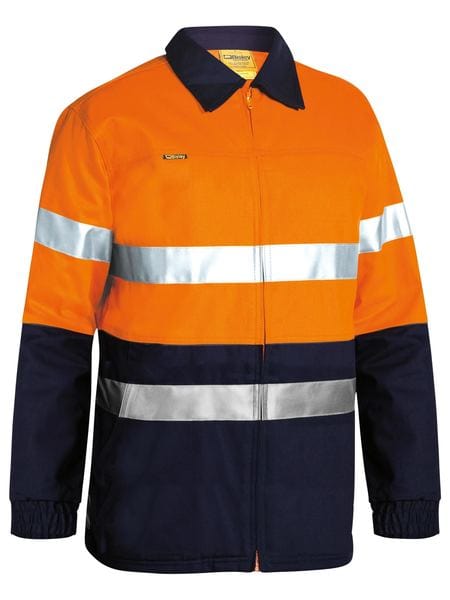 Bisley Jackets / Vests Orange/Navy / XS Bisley Taped Hi Vis Drill Jacket