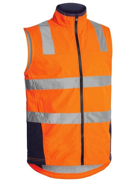 Bisley Jackets / Vests Orange/Navy / XS Bisley Taped Hi Vis Soft Shell Vest