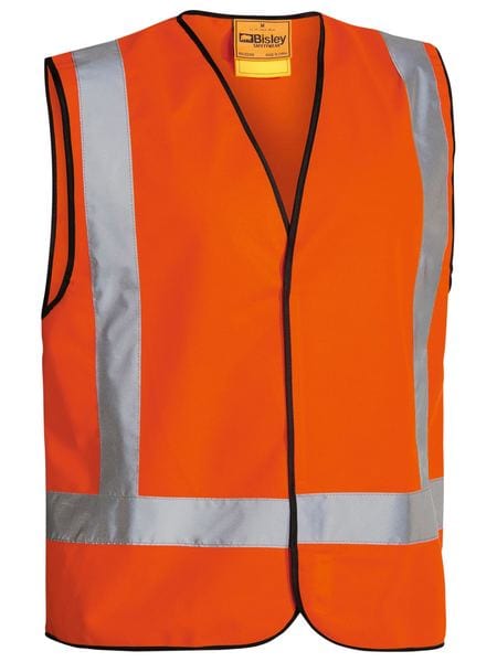 Bisley Jackets / Vests Orange / S Bisley Taped X Back Hi Vis Vest