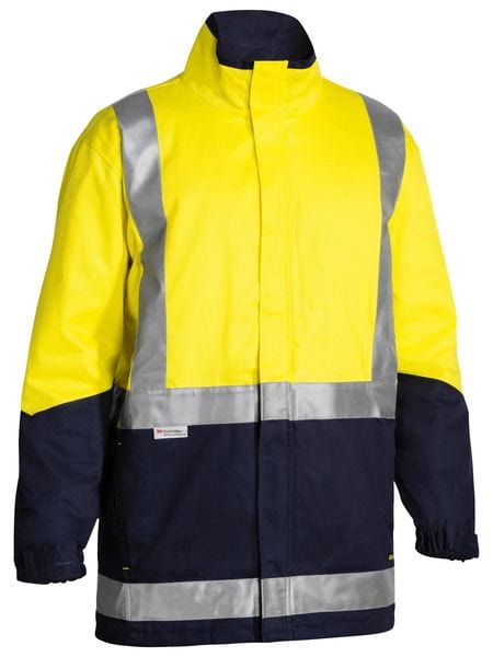 Bisley Jackets / Vests Yellow/Navy / XS Bisley Taped Hi Vis 3 in 1 Drill Jacket