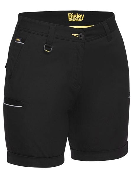 Bisley Pants / Shorts Black / 6 Bisley Women's Stretch Cotton Drill Short
