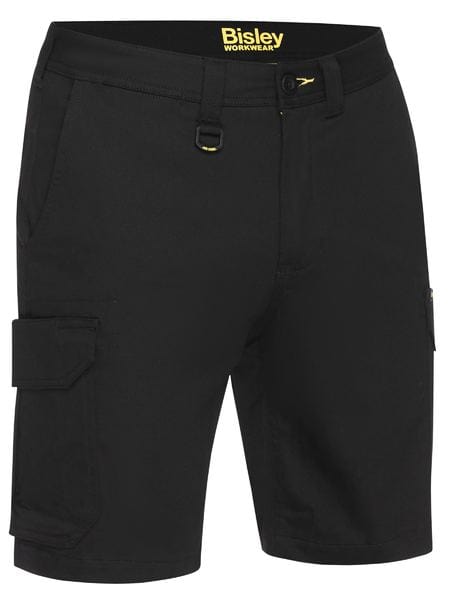 Bisley Pants / Shorts Black / 72 Bisley Stretch Cotton Drill Cargo Short