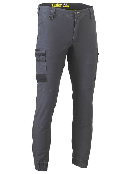 Bisley Pants / Shorts Charcoal / 72 Bisley Flx & Move Stretch Cargo Cuffed Pants