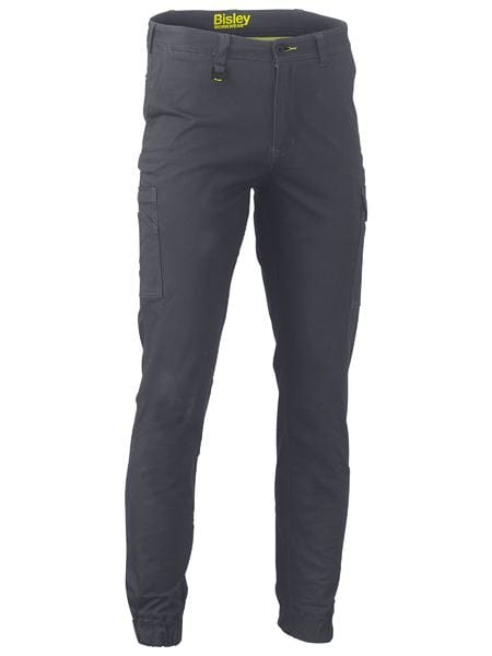 Bisley Pants / Shorts Charcoal / 87 Bisley Stretch Cotton Drill Cargo Cuffed Pants