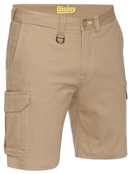 Bisley Pants / Shorts Khaki / 72 Bisley Stretch Cotton Drill Cargo Short