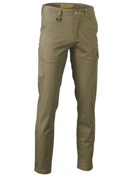 Bisley Pants / Shorts Khaki / 77 Bisley Stretch Cotton Drill Cargo Pants