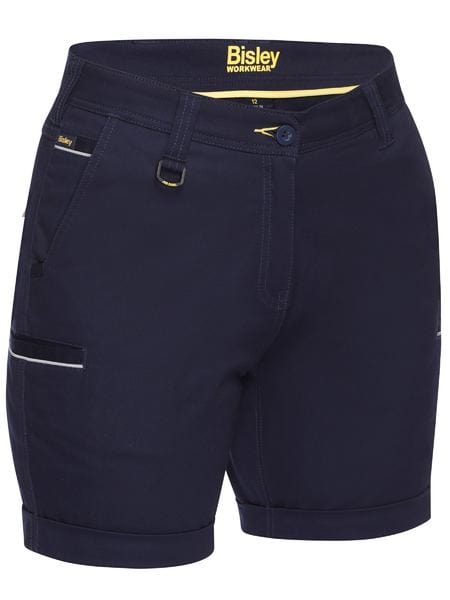Bisley Pants / Shorts Navy / 6 Bisley Women's Stretch Cotton Drill Short