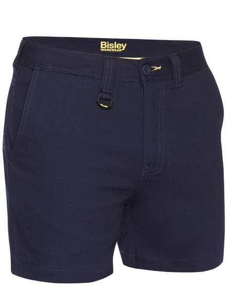 Bisley Pants / Shorts Navy / 72 Bisley Stretch Cotton Drill Short Short