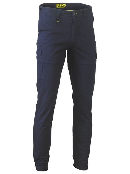 Bisley Pants / Shorts Navy / 87 Bisley Stretch Cotton Drill Cargo Cuffed Pants