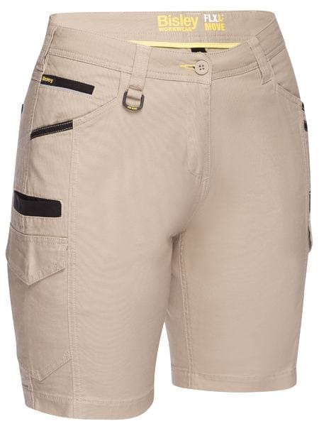 Bisley Pants / Shorts Stone / 6 Bisley Women's Flx & Move Cargo Short