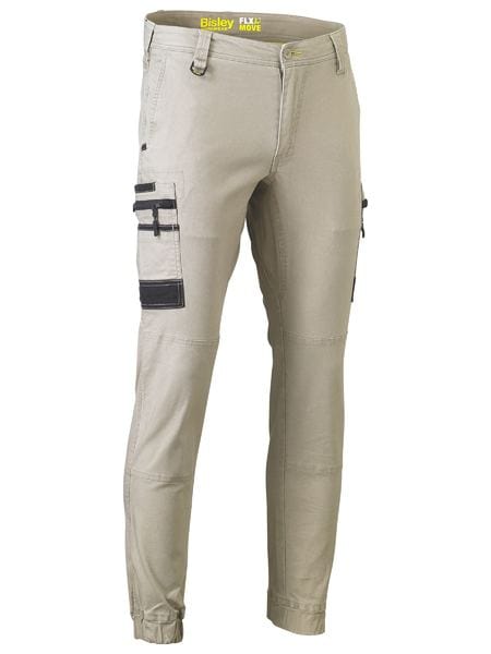 Bisley Pants / Shorts Stone / 72 Bisley Flx & Move Stretch Cargo Cuffed Pants