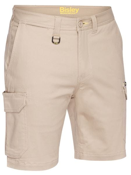 Bisley Pants / Shorts Stone / 72 Bisley Stretch Cotton Drill Cargo Short
