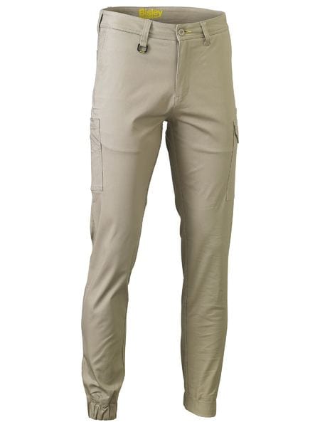 Bisley Pants / Shorts Stone / 87 Bisley Stretch Cotton Drill Cargo Cuffed Pants