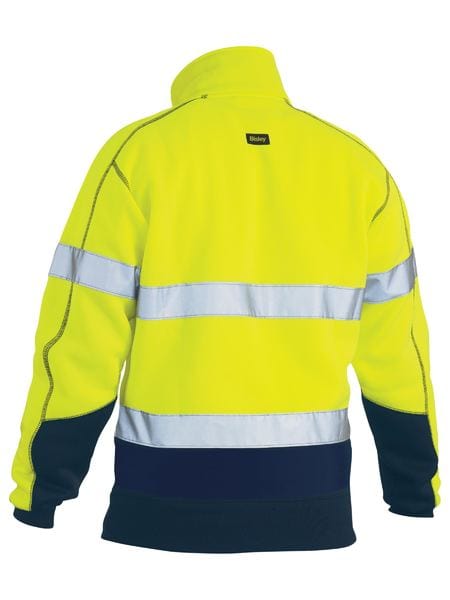 Bisley Polars Bisley Taped Hi Vis 1/4 Zip Pullover Fleece