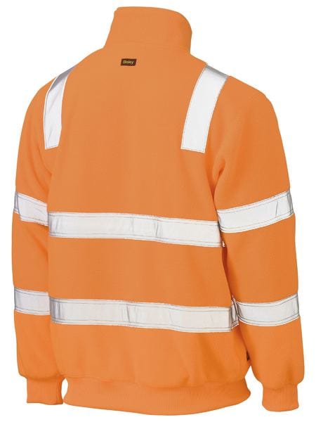 Bisley Polars Bisley Taped Hi Vis Rail Polar Fleece Jumper
