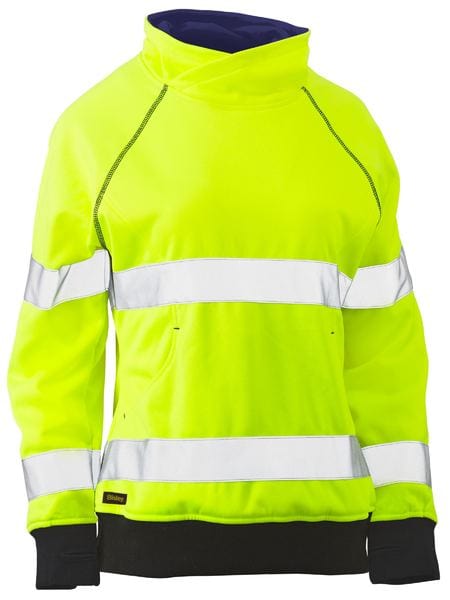 Bisley Polars Yellow / 6 Bisley Women's Taped Hi Vis Fleece Jumper