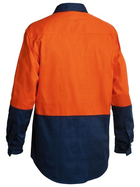 Bisley Polos / Shirts Bisley Hi Vis Closed Front Drill Shirt