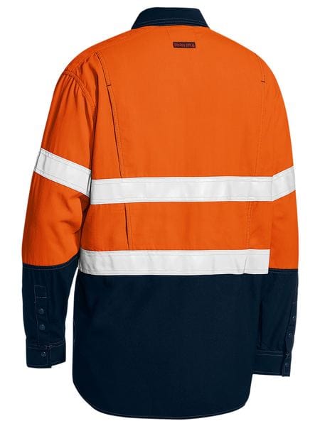 Bisley Polos / Shirts Bisley TenCate Tecasafe® Plus 480 Taped Hi Vis Lightweight FR Vented Shirt