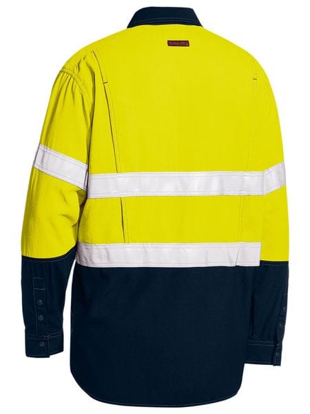 Bisley Polos / Shirts Bisley TenCate Tecasafe® Plus 480 Taped Hi Vis Lightweight FR Vented Shirt
