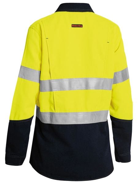 Bisley Polos / Shirts Bisley TenCate Tecasafe® Plus 700 Women’s Taped Hi Vis Lightweight FR Vented Shirt