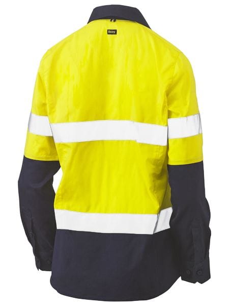 Bisley Polos / Shirts Bisley Women's Taped Hi Vis Stretch V-Neck Closed Front Shirt