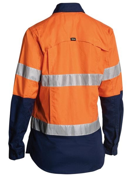 Bisley Polos / Shirts Bisley Women's X Airflow™ Taped Hi Vis Ripstop Shirt