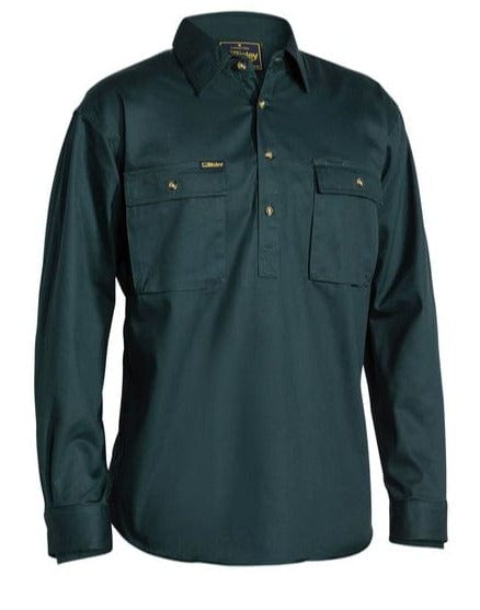 Bisley Polos / Shirts Bottle / S Bisley Closed Front Cotton Drill Shirt