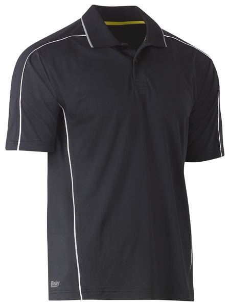 Bisley Polos / Shirts Charcoal / S Bisley Cool Mesh Polo with Reflective Piping