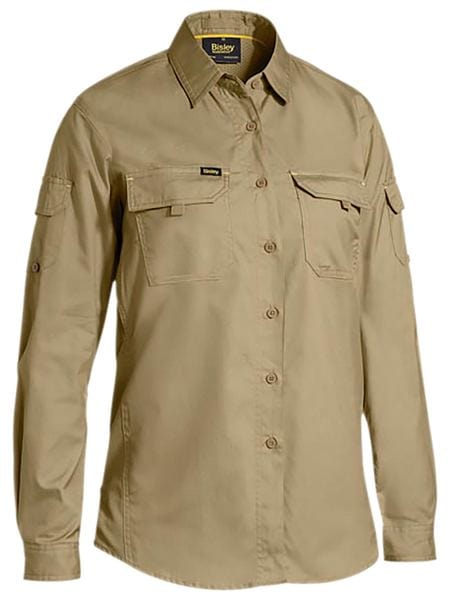 Bisley Polos / Shirts Khaki / 8 Bisley Women's X Airflow Ripstop Shirt
