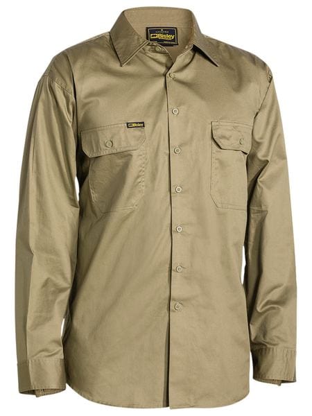 Bisley Polos / Shirts Khaki / S Bisley Cool Lightweight Drill Shirt