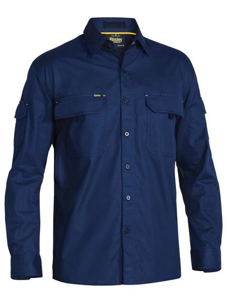 Bisley Polos / Shirts Navy / S Bisley X Airflow Ripstop Longsleeve Shirts