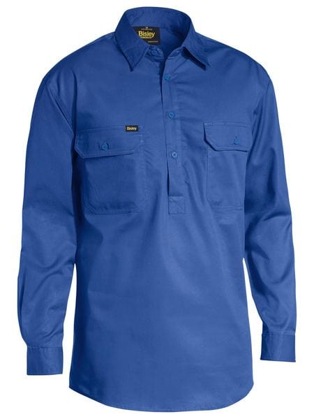 Bisley Polos / Shirts Royal / S Bisley Closed Front Cool Lightweight Drill Shirt