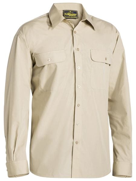 Bisley Polos / Shirts Sand / XS Bisley Permanent Press Longsleeve Shirt