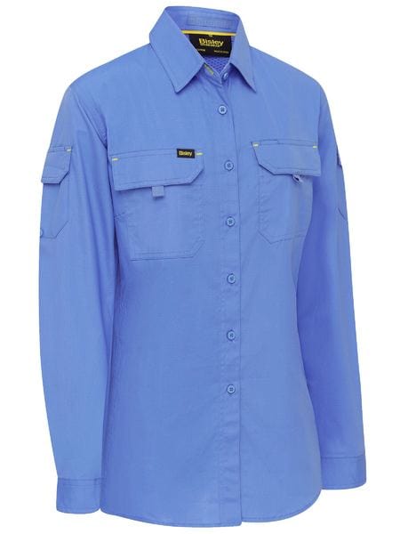 Bisley Polos / Shirts Sky Blue / 8 Bisley Women's X Airflow Ripstop Shirt