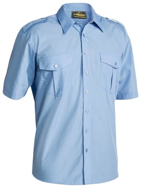 Bisley Polos / Shirts Sky Blue / XS Bisley Epaulette Shirts
