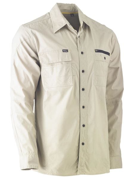 Bisley Polos / Shirts Stone / XS Bisley Flx & Move Utility Work Shirt