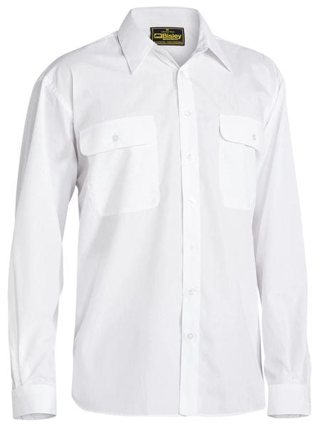 Bisley Polos / Shirts White / XS Bisley Permanent Press Longsleeve Shirt