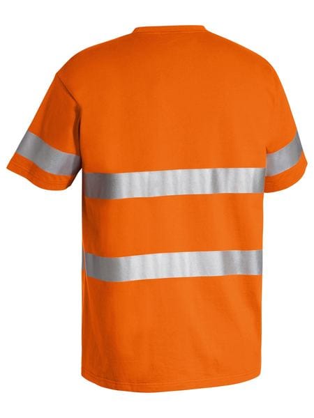 Bisley T-Shirts Bisley Taped Hi Vis Cotton T-Shirt