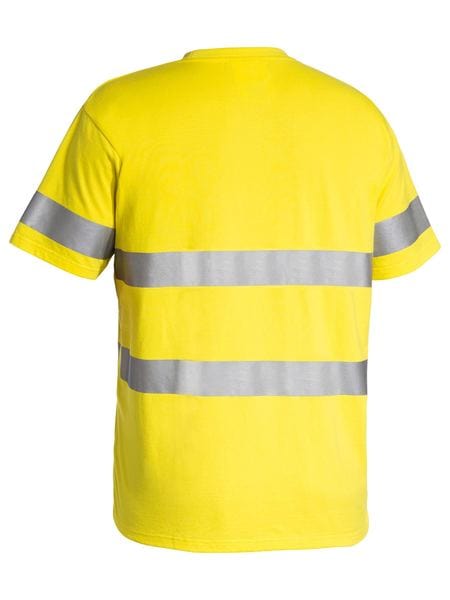 Bisley T-Shirts Bisley Taped Hi Vis Cotton T-Shirt