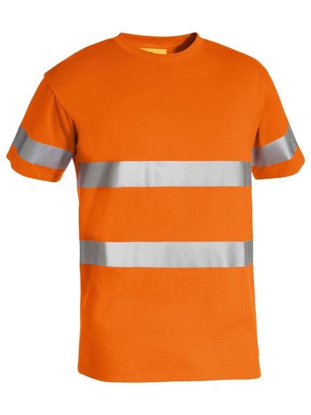 Bisley T-Shirts Orange / XS Bisley Taped Hi Vis Cotton T-Shirt