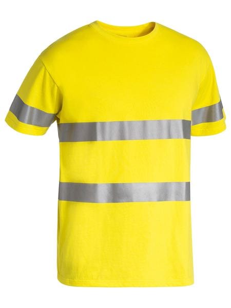 Bisley T-Shirts Yellow / XS Bisley Taped Hi Vis Cotton T-Shirt