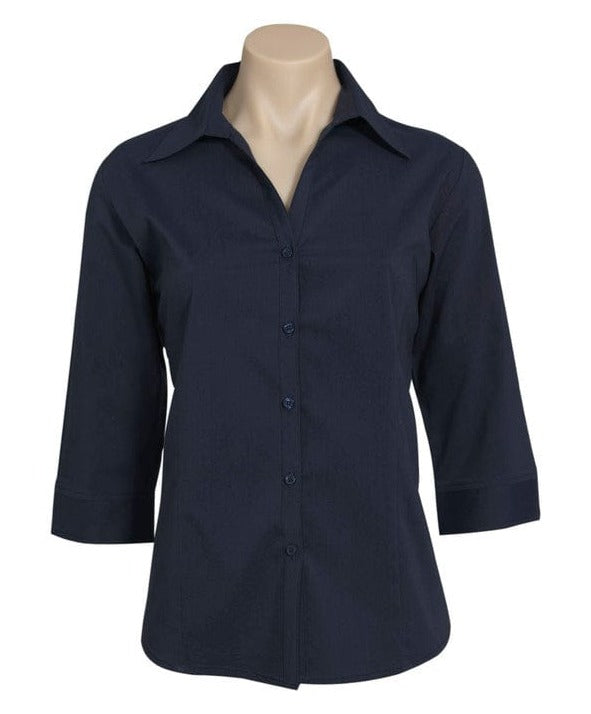 Biz Collection Polos / Shirts Biz Collection Ladies Metro 3/4 Sleeve Shirt