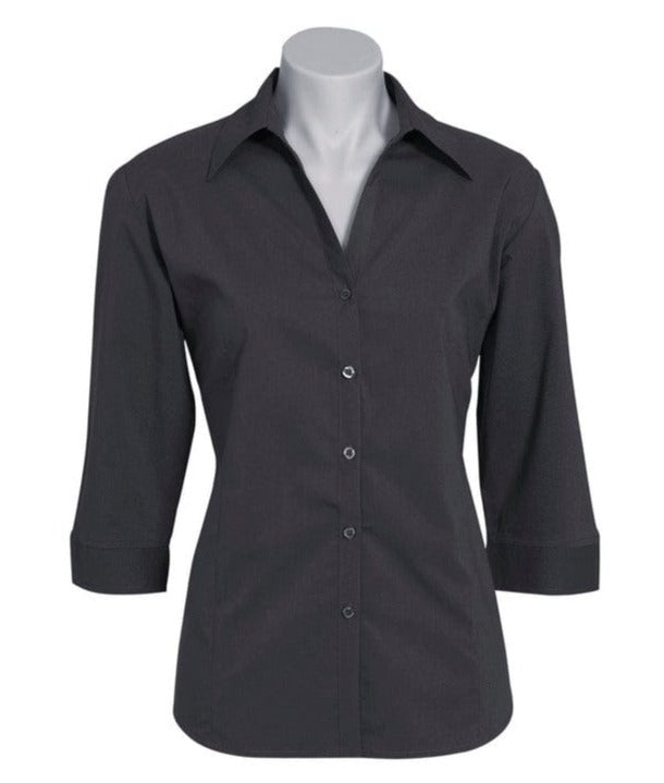 Biz Collection Polos / Shirts Biz Collection Ladies Metro 3/4 Sleeve Shirt