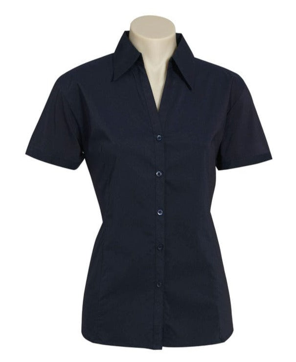 Biz Collection Polos / Shirts Biz Collection Ladies Metro Short Sleeve Shirt