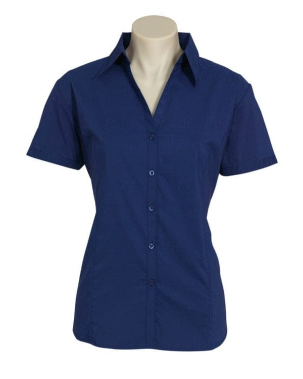 Biz Collection Polos / Shirts Biz Collection Ladies Metro Short Sleeve Shirt