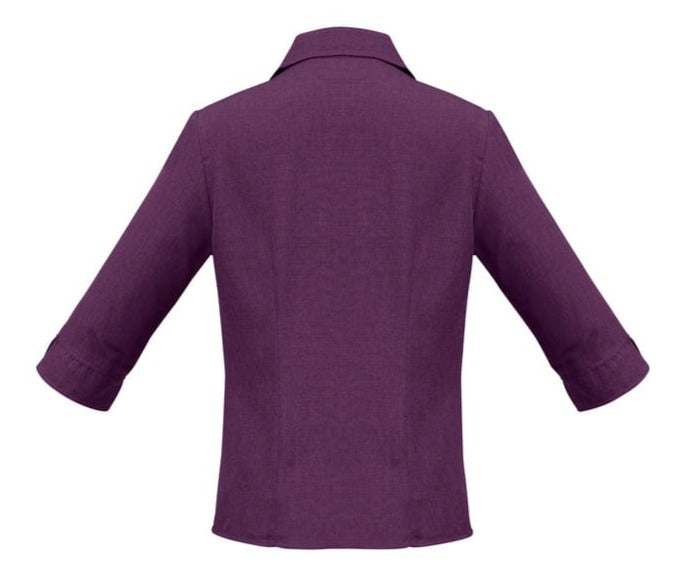 Biz Collection Polos / Shirts Biz Collection Ladies Plain Oasis 3/4 Sleeve Shirt
