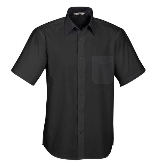 Biz Collection Polos / Shirts Biz Collection Mens Base Short Sleeve Shirt
