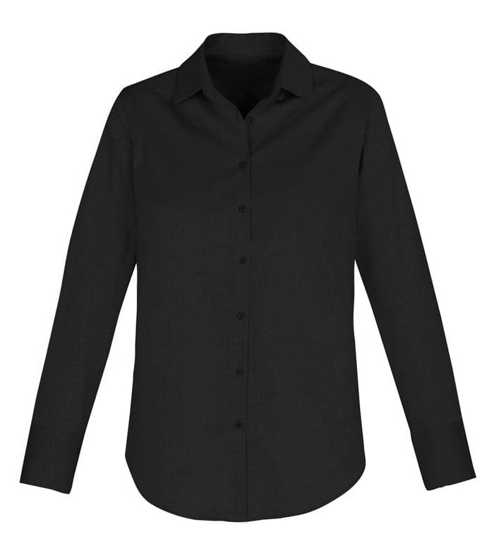 Biz Collection Polos / Shirts Black / 6 Biz Collection Camden Ladies Long Sleeve Shirt