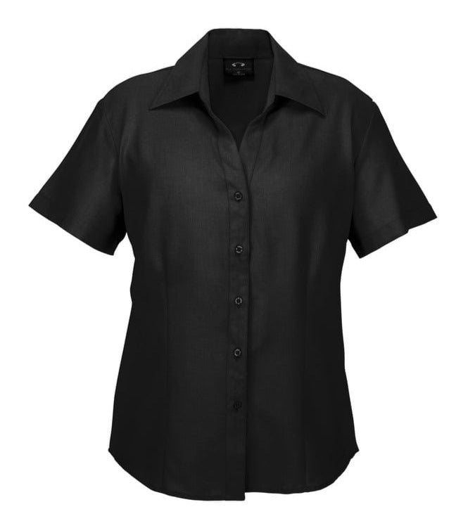 Biz Collection Polos / Shirts Black / 6 Biz Collection Ladies Plain Oasis Short Sleeve Shirt