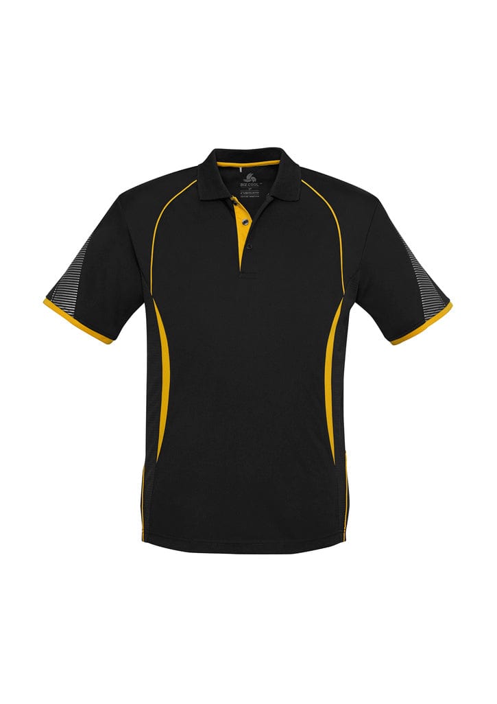 Biz Collection Polos / Shirts Black/Gold / 4 Biz Collection Kids Razor Polo